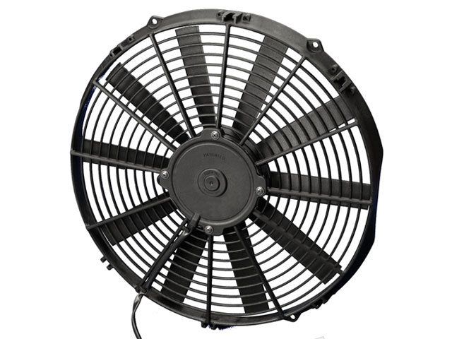 SPAL Low Profile Electric Fan - 14 in - Pusher - 1038 CFM - Straight Blade - 15 x 14-7/16 in