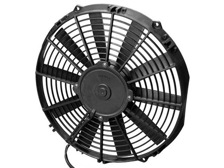 SPAL Low Profile Electric Fan - 12 in - Pusher - 856 CFM - Straight Blade - 13-3/16 x 12-5/8 in