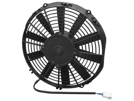 SPAL Medium Profile Electric Fan - 11 in - Pusher - 932 CFM - Straight Blade - 12-1/4 x 11-3/4 in