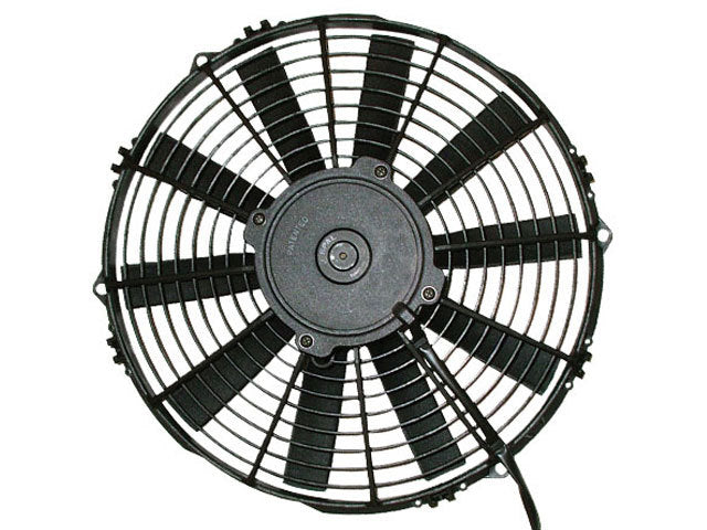 SPAL Medium Profile Electric Fan - 13 in - Pusher - 1186 CFM - Straight Blade - 14-3/16 x 13-5/8 in
