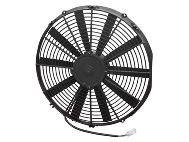 SPAL Medium Profile Electric Fan - 16 in - Pusher - 1604 CFM - Straight Blade - 16-5/16 x 15-3/4 in