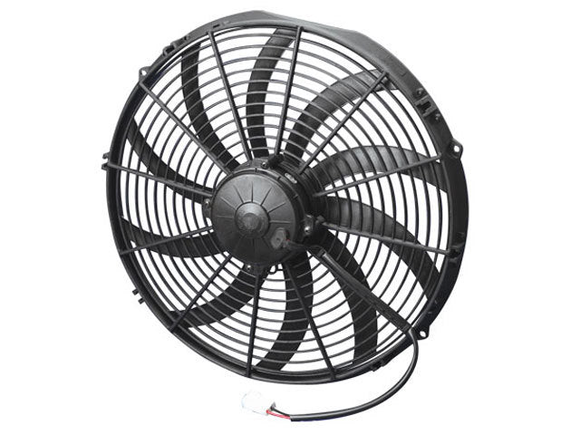 SPAL High Performance Electric Fan - 16 in - Pusher - 1959 CFM - Curved Blade - 16-5/16 x 15-3/4 in