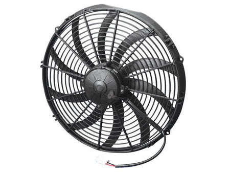 SPAL High Performance Electric Fan - 16 in - Pusher - 1959 CFM - Curved Blade - 16-5/16 x 15-3/4 in