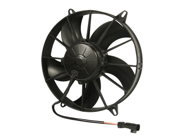 SPAL High Output Electric Fan - 11 in - Puller - 1604 CFM - Curved Blade - 11-11/16 x 11-15/16 in