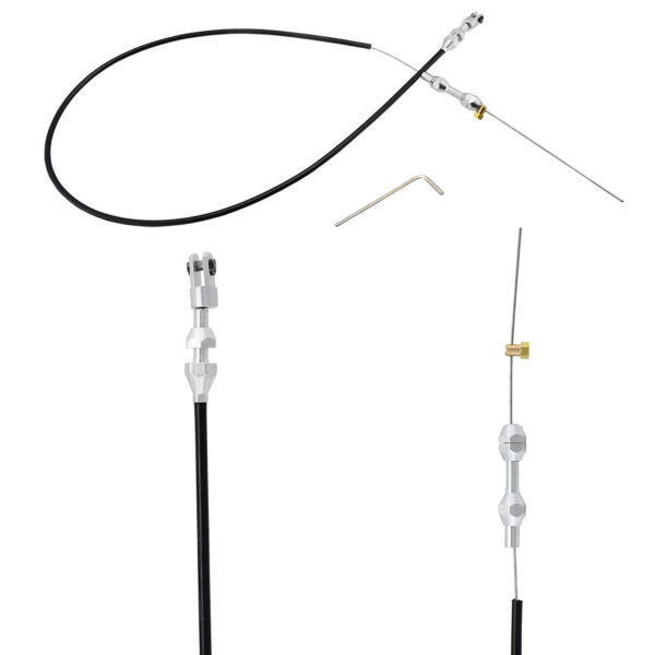 Specialty Products Throttle Cable - 4 ft Long - Black Polyurethane Housing - GM LS-Series