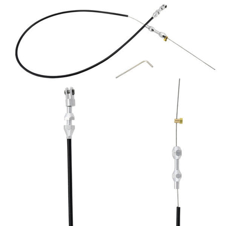 Specialty Products Throttle Cable - 4 ft Long - Black Polyurethane Housing - GM LS-Series