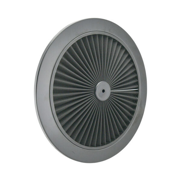 Specialty Products 14 in Round Black Filter Air Cleaner Lid - Black
