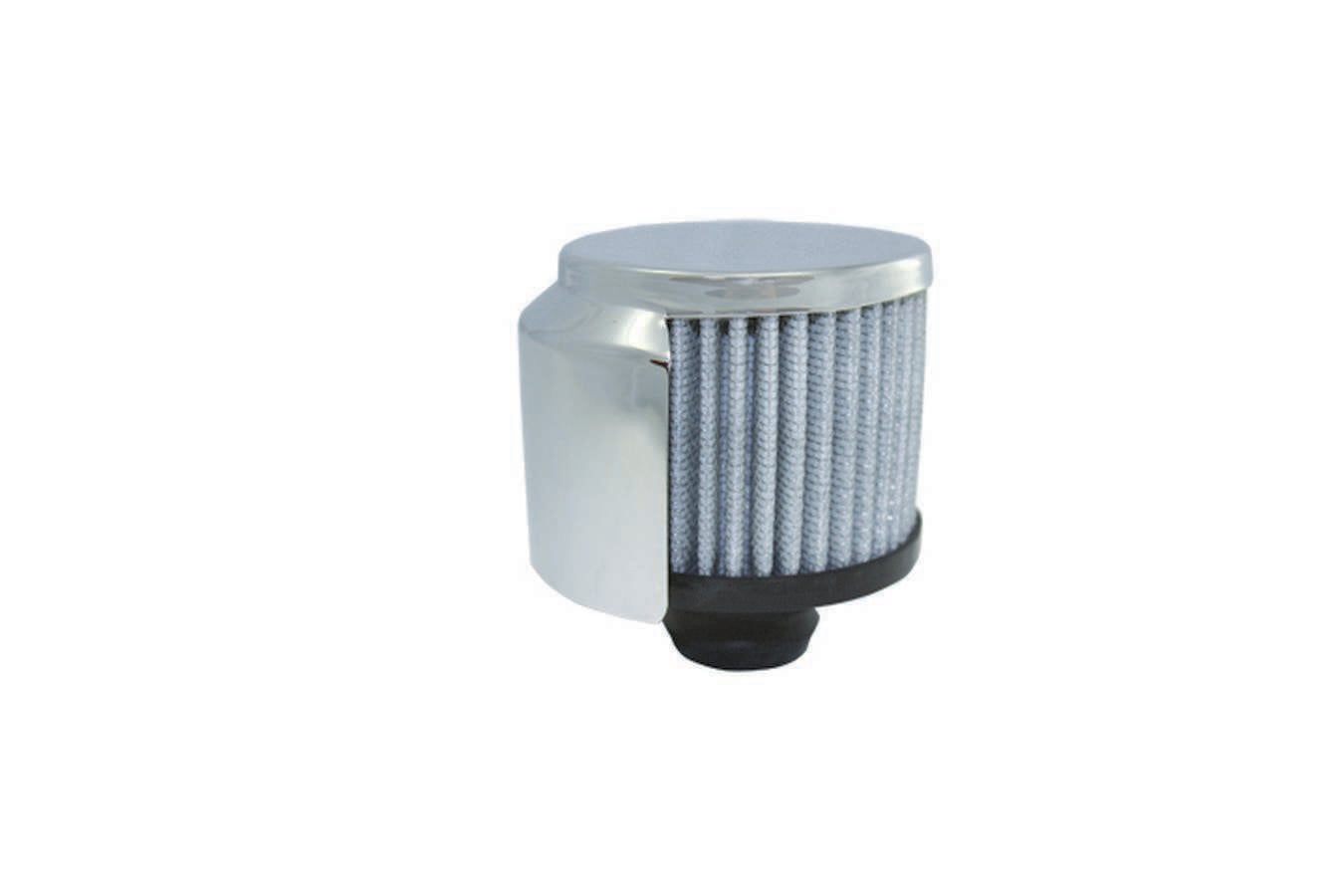 Specialty Products Push-In Round Breather - 1-1/4 in Hole - Half Shielded - Chrome