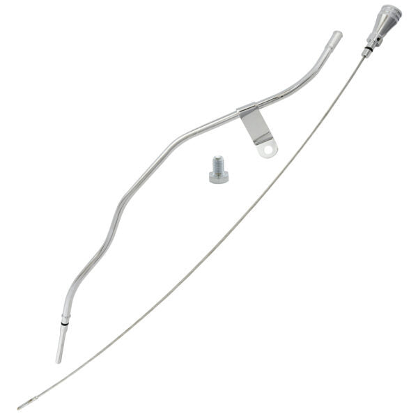 Specialty Products Block Mount Engine Oil Dipstick - Chrome - GM LS-Series