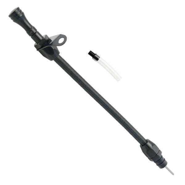 Specialty Products Flexible Transmission Dipstick - Braided Stainless - Black - TH350 / TH400