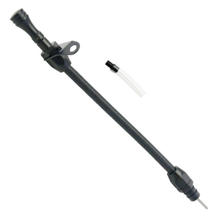 Specialty Products Flexible Transmission Dipstick - Braided Stainless - Black - TH350 / TH400