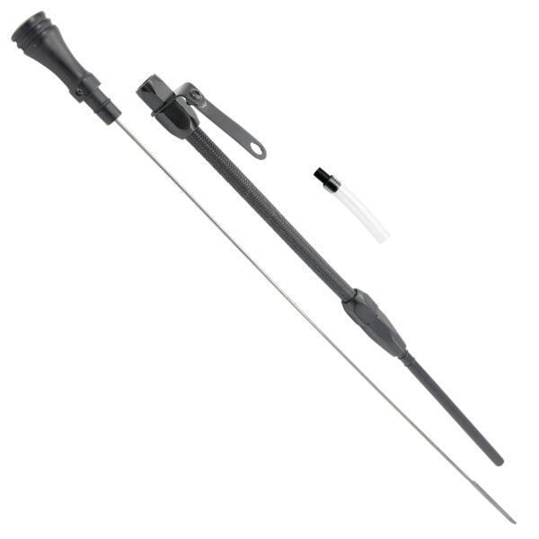 Specialty Products Flexible Engine Oil Dipstick - Block Mount - Black - Small Block Chevy