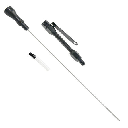 Specialty Products Flexible Engine Oil Dipstick - Block Mount - Black - Small Block Chevy