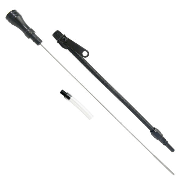 Specialty Products Flexible Engine Oil Dipstick - Pan Mount - Black - Big Block Chevy