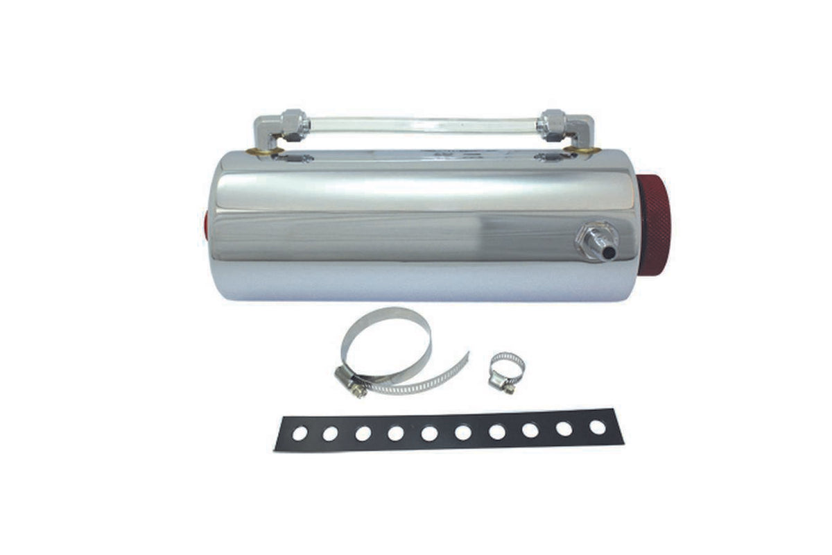 Specialty Products Power Steering / Brake Fluid Tank - 24 oz - 8.75 in Tall - 3 in Diameter - External Sight Gauge