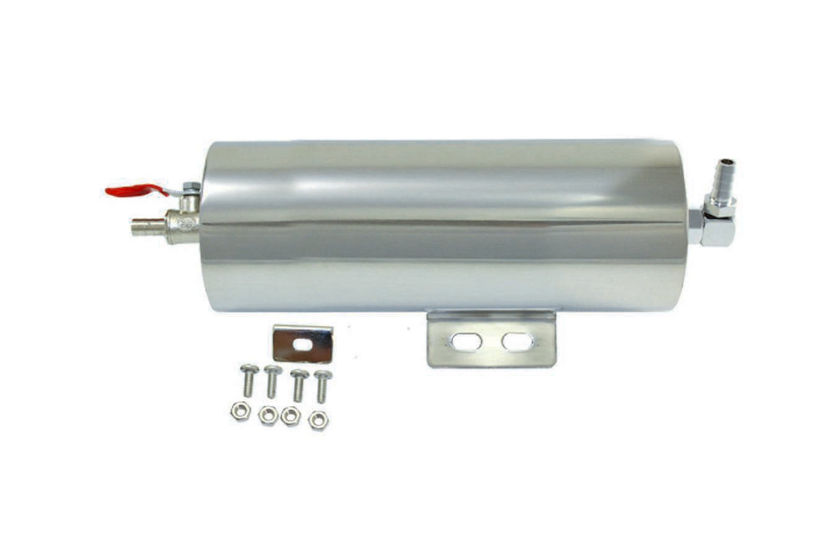 Specialty Products Radiator Overflow Tank - 20 oz - 8 in Tall - 5 in Wide - Polished Stainless