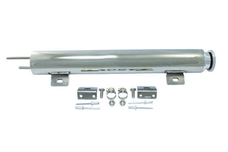 Specialty Products Radiator Overflow Tank - 26 oz - 17 in Tall - 2 in Diameter - Polished Stainless