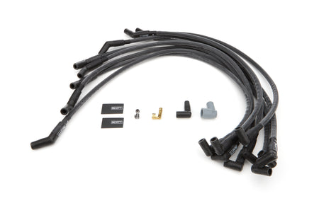 Scott Performance High Performance Spiral Core 10 mm Spark Plug Wire Set - Black - 90 Degree Plug Boots - Big Block Chevy CH-415-1