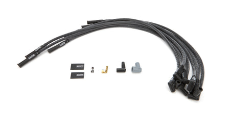 Scott Performance High Performance Spiral Core 10 mm Spark Plug Wire Set - Black - 180 Degree Plug Boots - Small Block Chevy