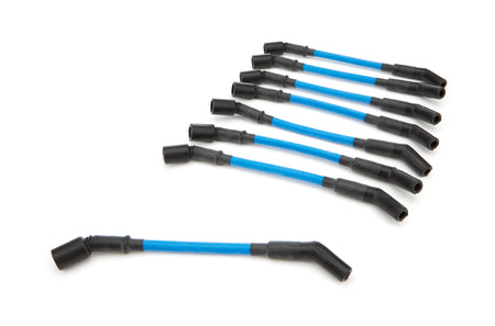 Scott Performance High Performance Spiral Core 10 mm Spark Plug Wire Set - Blue - 45 Degree Plug Boots - GM LS-Series