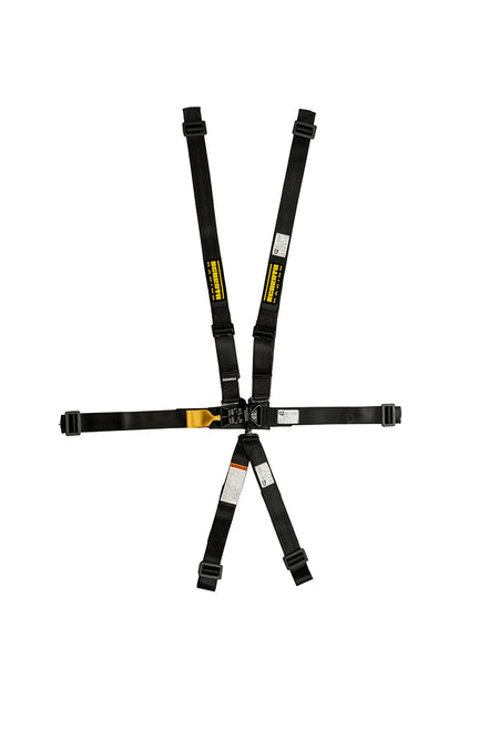 Schroth 5-Point LatchLink II Latch & Link Harness - SFI 16.1 - Pull Up Adjust - Wrap Around - Individual Harness - Black