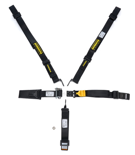 Schroth Latchlink II 5-Point Harness - Left Side Ratchet - Non-Adjust Right - Black