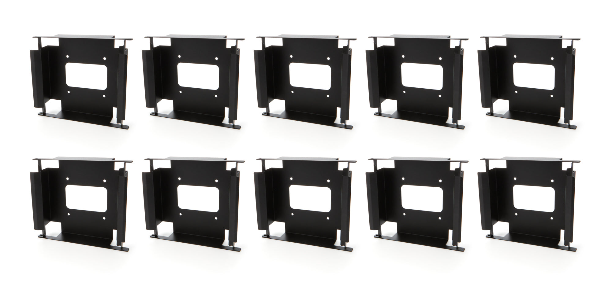 Sunoco Race Jug Floor Mount Jug Mount - Locking Tab System - Black (Set of 10)