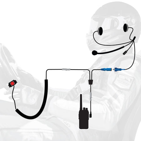 Rugged Radios Wired Driver Only Communication Kit /w RDH16 Radio Kit /w Earbuds SS-KIT-RDH-U