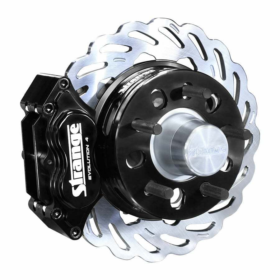 Strange Evolution 4 Piston Front Brake Kit - Ford Mustang 1987-93