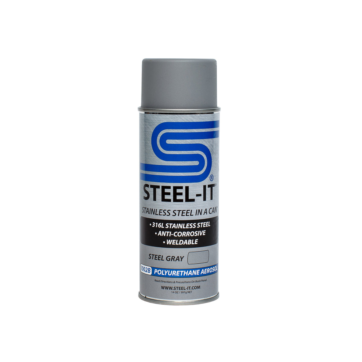 Steel-It Stainless Steel in a Can Urethane - Steel Gray - 14 oz Aerosol