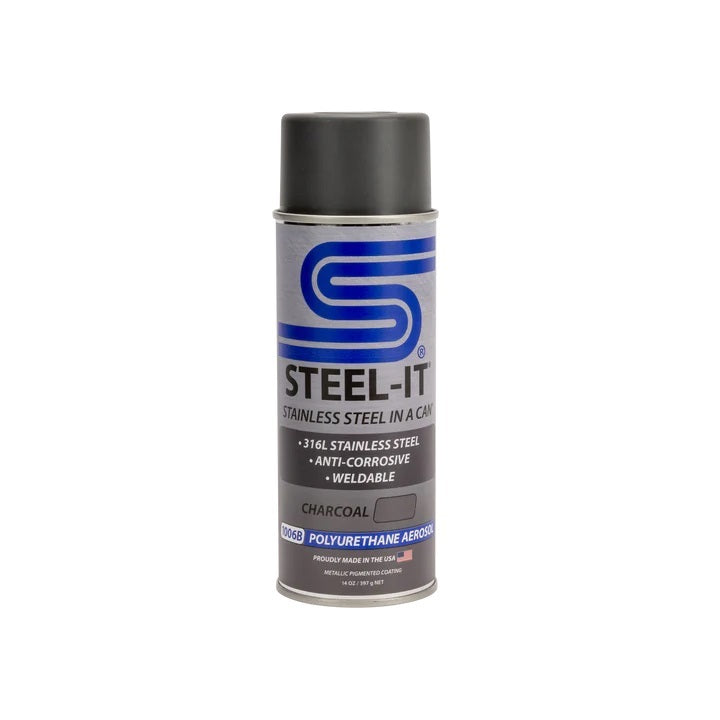 Steel-It Stainless Steel in a Can Urethane - Charcoal - 14 oz Aerosol