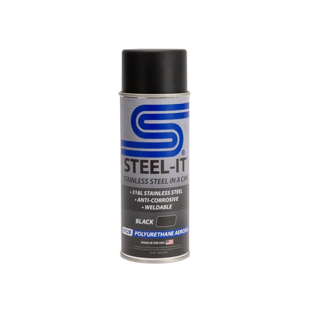 Steel-It Stainless Steel in a Can Polyurethane - Black - 12 oz Aerosol