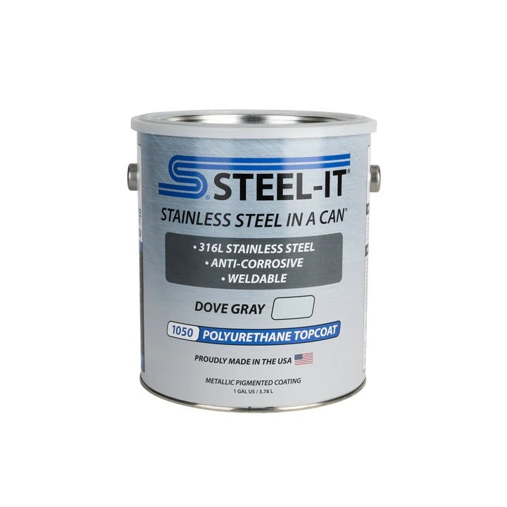 Steel-It Stainless Steel in a Can Polyurethane - Gray - 1 Gallon Can