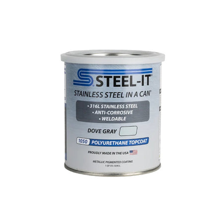 Steel-It Stainless Steel in a Can Polyurethane - Gray - 1 Qt. Can