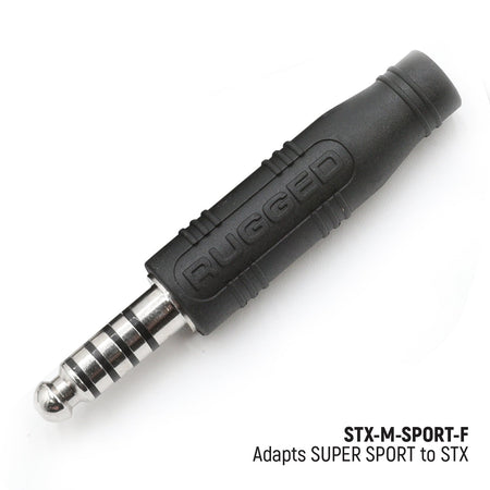 Rugged Radios OFFROAD and STX SUPER SPORT Headset and Helmet Kit Adapter - Adapter for STX Stereo Cables STX-M-SPORT-F
