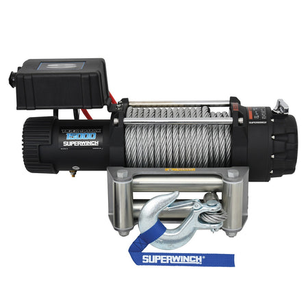 Superwinch Tiger Shark Winch - 15000 lb Capacity - Roller Fairlead - 12V