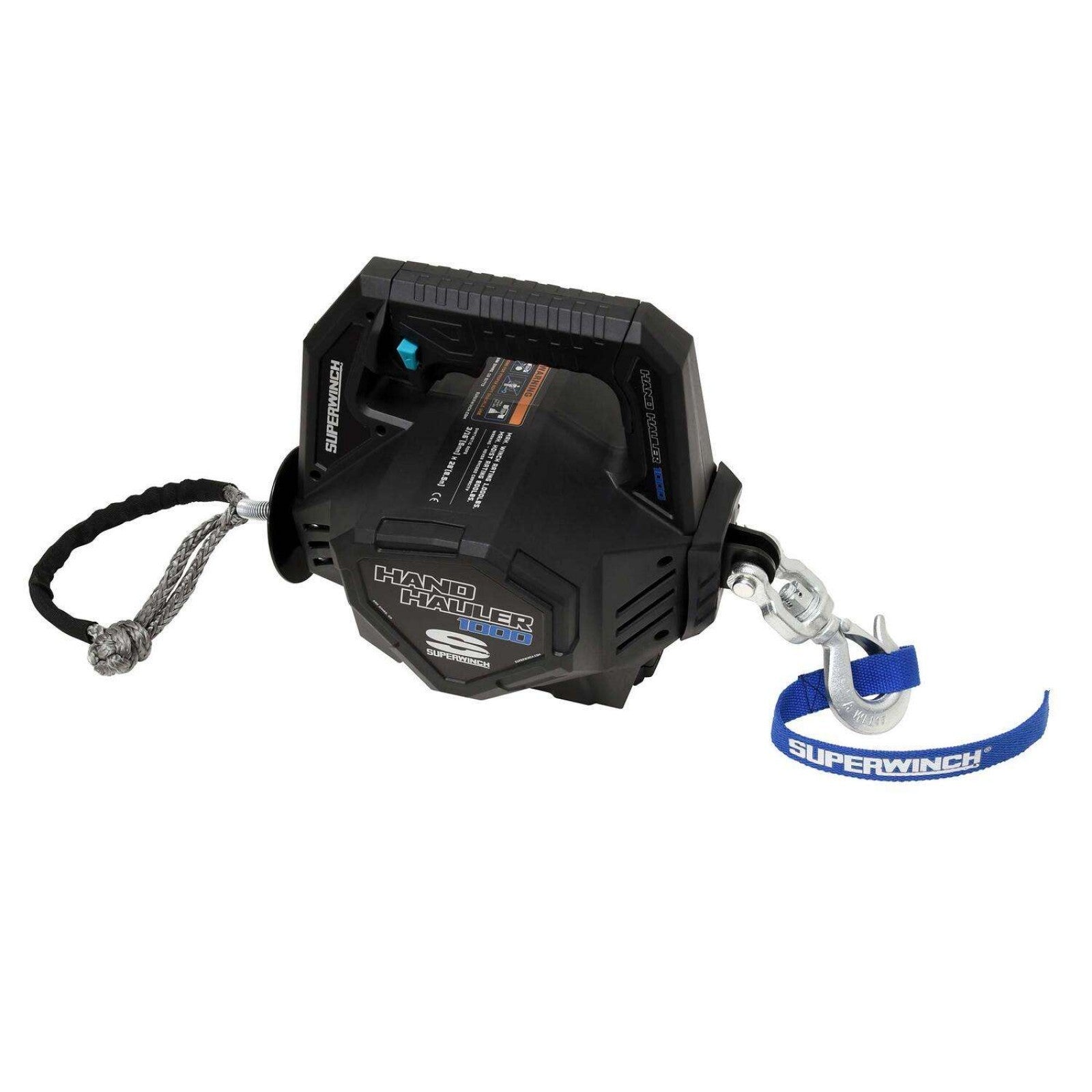 Superwinch Hand Hauler Winch - 1000 lb Capacity - 3/16 in x 28 ft Synthetic Rope
