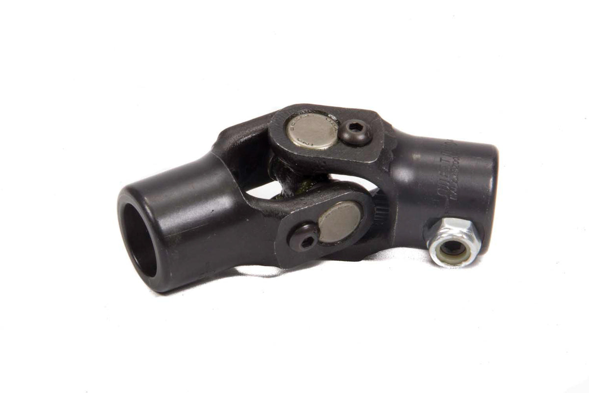 Sweet Steering Universal Joint - Single Joint - 3/4 in 48 Spline to 3/4 in Double D - Black Oxide