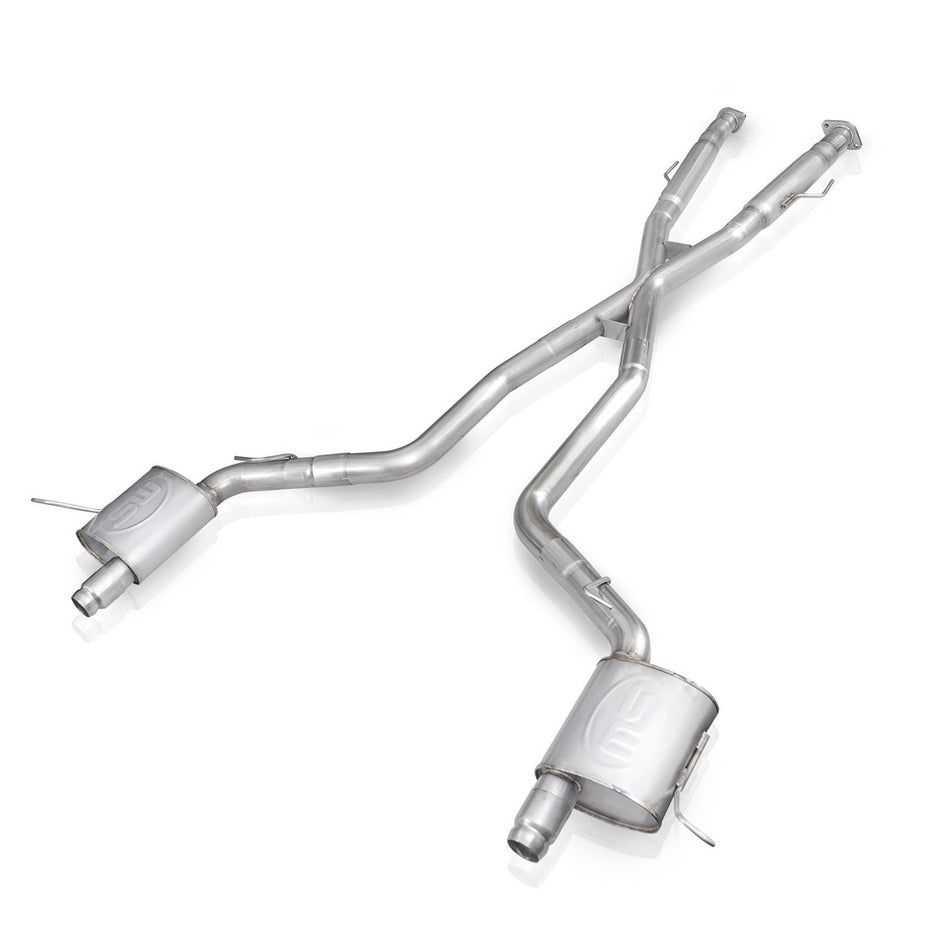 Stainless Works Redline Cat-Back Kit Stainless Exhaust System - 3 in Diameter - Mopar Gen III Hemi - Jeep Grand Cherokee 2011-21