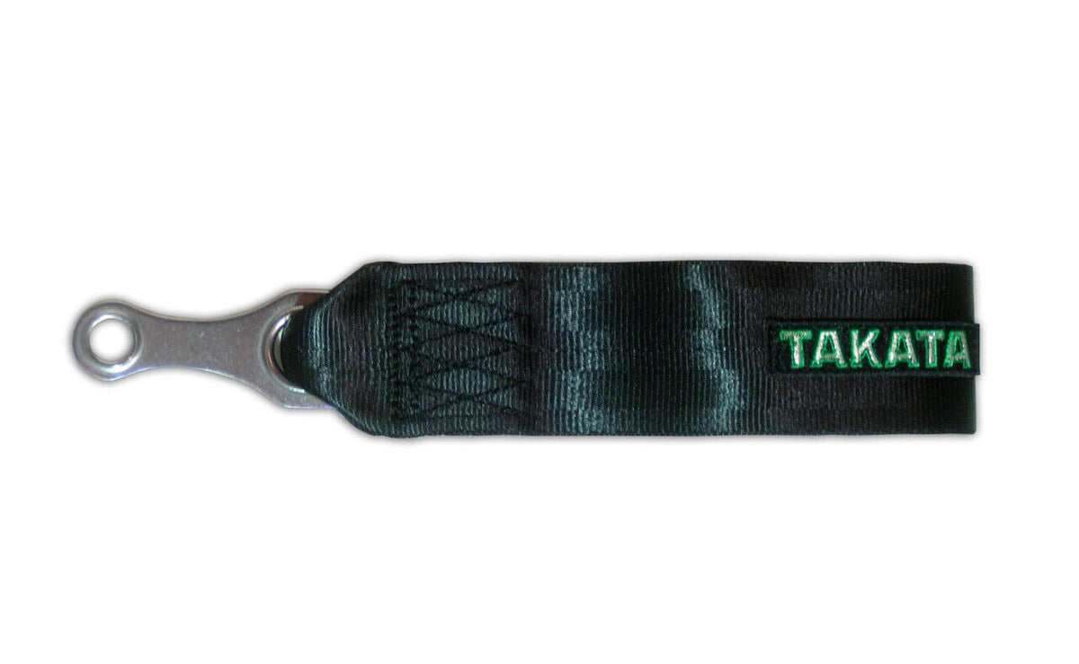Takata Tow Loop Tow Strap w/ Loop - Black