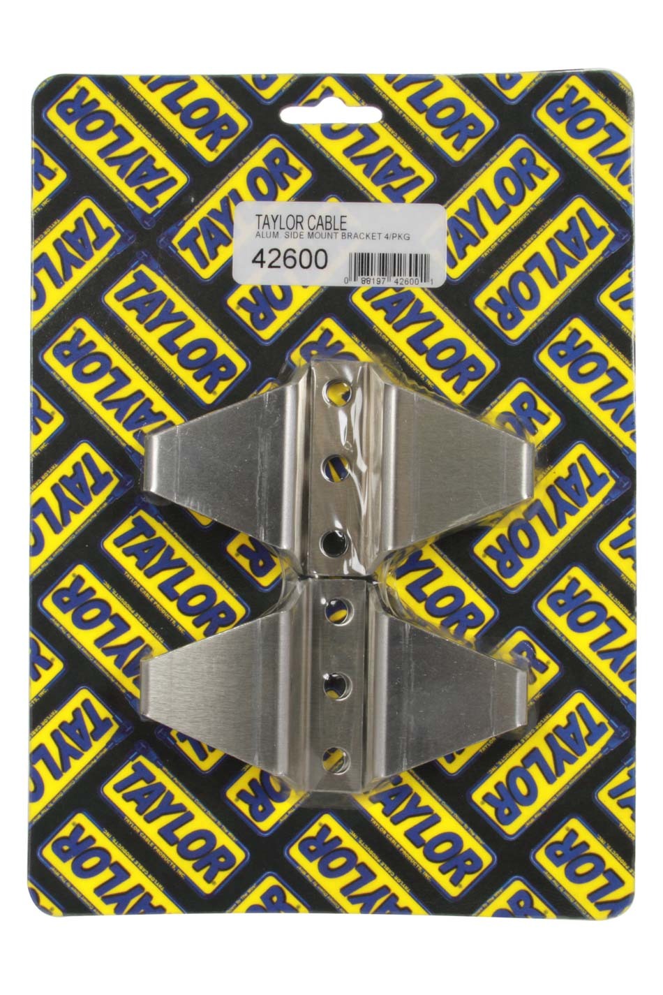 Taylor Wire Loom Bracket - Polished - Head Mount (Set of 4)
