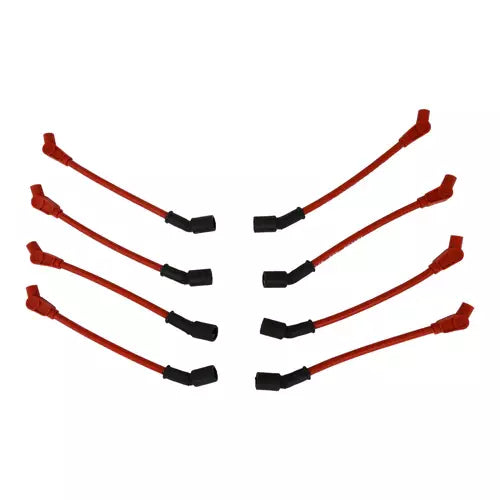 Taylor 409 Pro Race Spiral Core 10.4 mm Spark Plug Wire Set - Black - 135 Degree Plug Boots - GM LS-Series