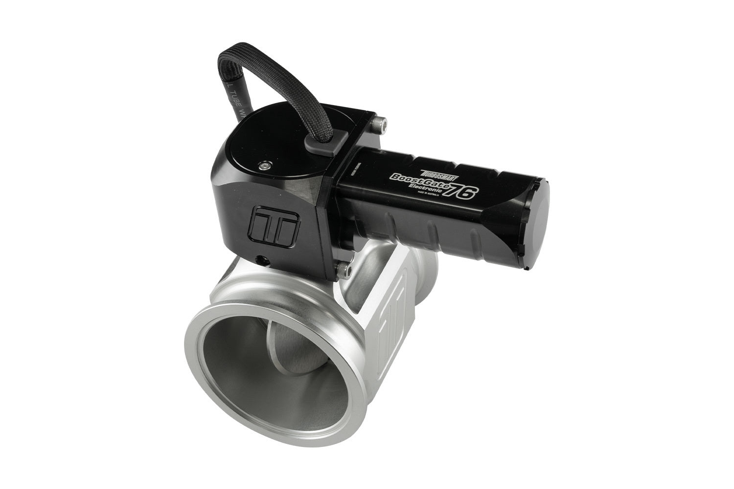 Turbosmart BoostGate 76 Wastegate Actuator - Electronic - 76 mm Butterfly Valve - 723 CFM - Black