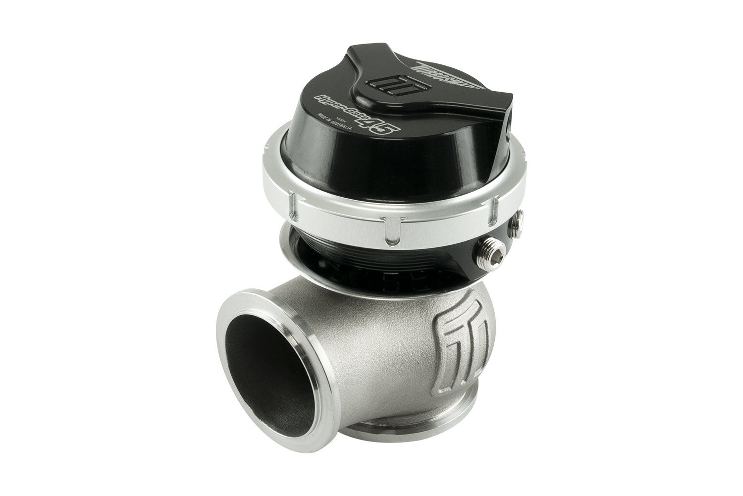 Turbosmart GenV HyperGate 45 Wastegate - 7 psi Spring - 45 mm Diameter - Black / Clear
