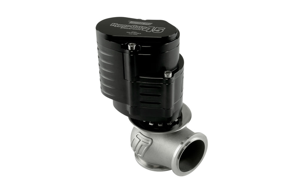 Turbosmart GenV Electronic HyperGate 45 Wastegate - Electronic - 45 mm Diameter - Black / Clear
