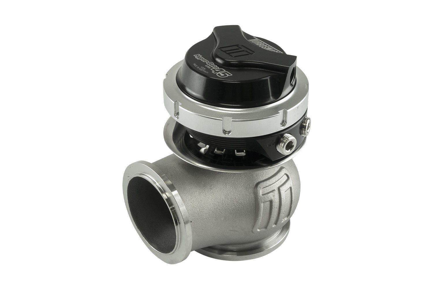 Turbosmart GenV HyperGate 45-Lite Wastegate - 14 psi Spring - 45 mm Diameter - Black / Clear