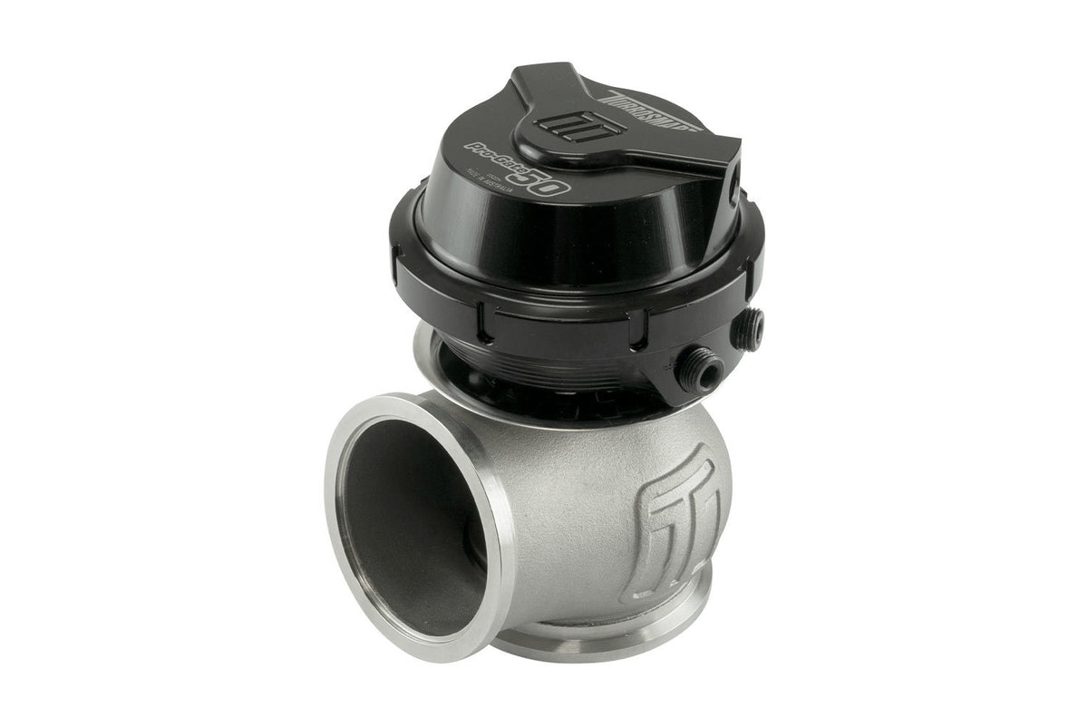 Turbosmart GenV ProGate 50 Wastegate - 14 psi Spring - 50 mm Diameter - Black