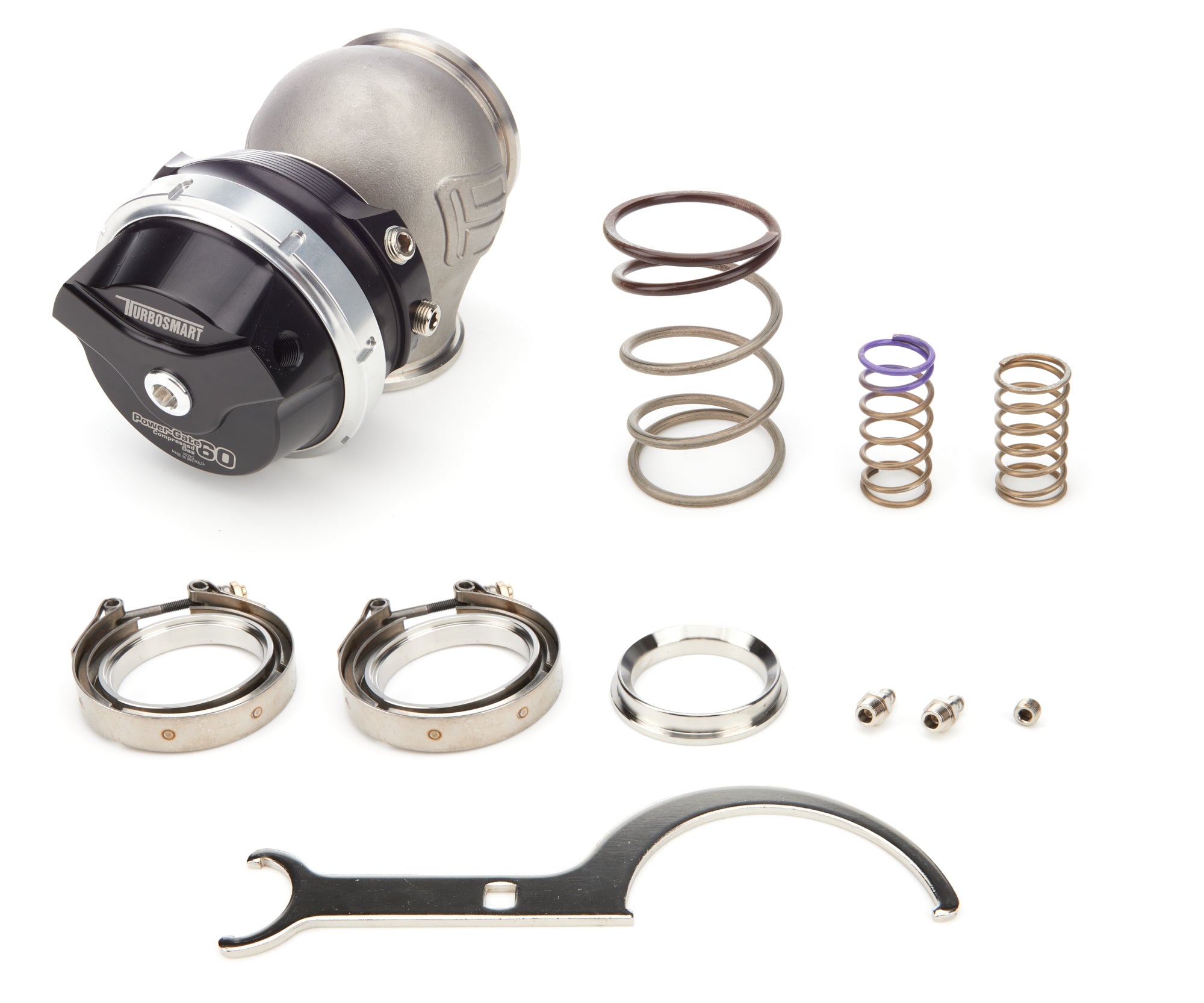 Turbosmart Power-Gate 60 Wastegate - 7 psi - 60 mm Diameter - Black
