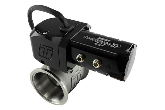 Turbosmart Straight-Gate 50 Electronic Wastegate - 50 mm Diameter - Black