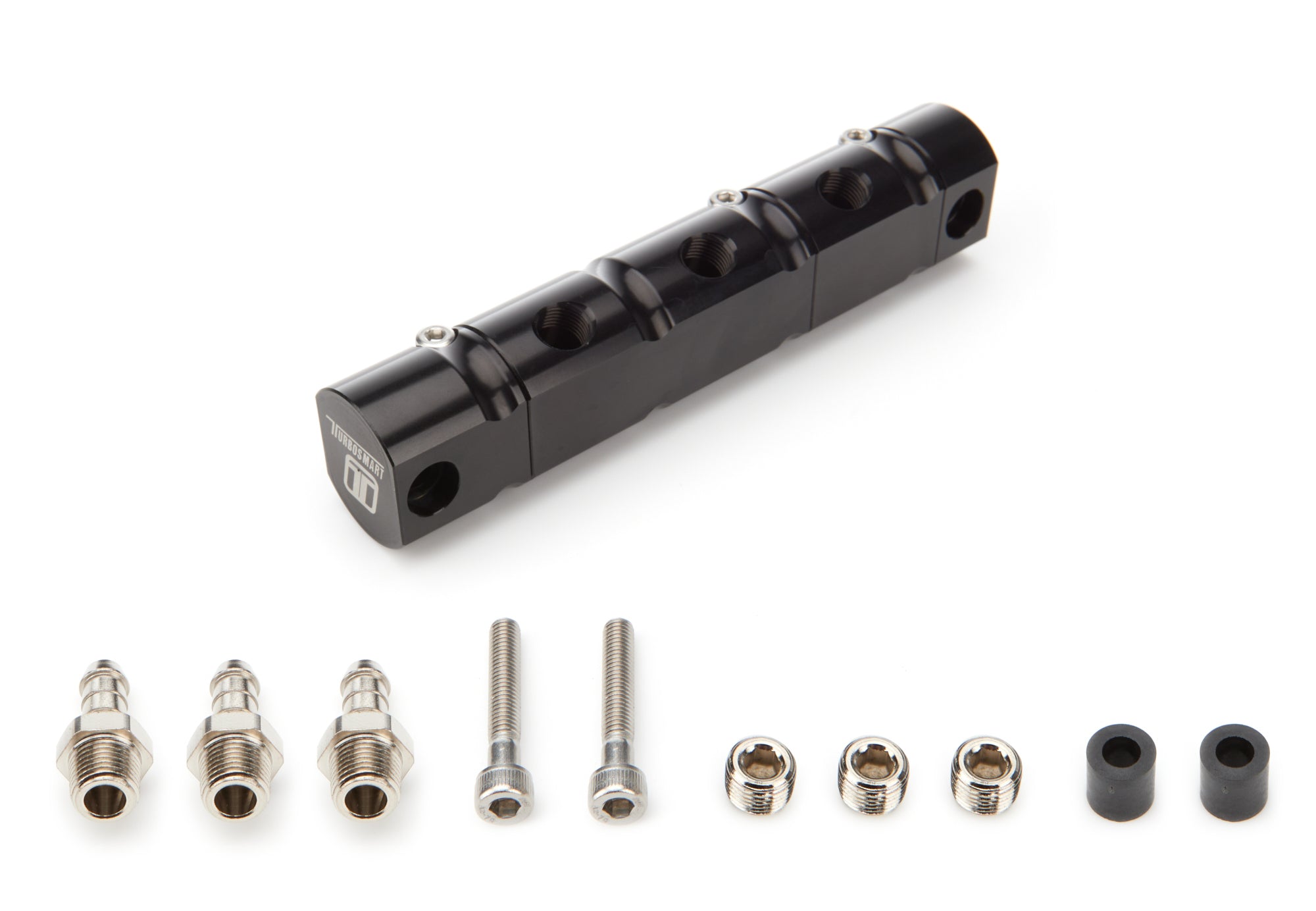 Turbosmart Manifold Fitting - Six 1/8 in NPT Female O-Ring Ports - Black